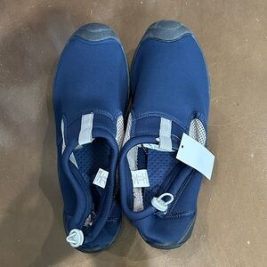 Lands' End Navy Slip-On Sandals
